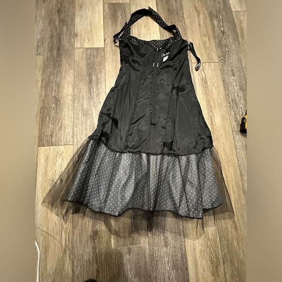 🛍️Zim Zum by Niki Livas classic black with white polkadots dress size 5-6 - Picture 2 of 11
